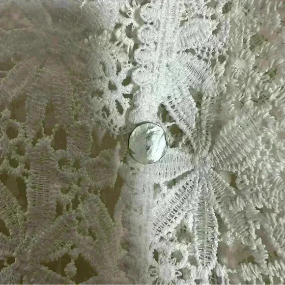 Rabbit Rabbit Rabbit White Crotchet crop Top Size‎ M office siren - Picture 5 of 14